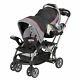 Double Travel System Stroller Baby Infant Twin Carriage Car Seat Carrier Buggy
