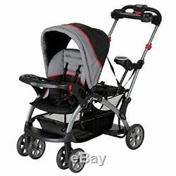 Double Travel System Stroller Baby Infant Twin Carriage Car Seat Carrier Buggy