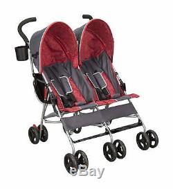 Double Umbrella Stroller Red For Twins Carriola Doble Para Bebe Cosas De Bebe