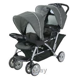 DuoGlider Double Stroller Lightweight Double Stroller with Tandem Seating