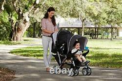 DuoGlider- Lightweight Twin Stroller with Tandem Seat and Glacier/ Free Shipping