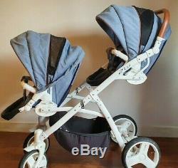 EasyGO 2ofUS twin stroller/pushchair/pram + FREE EXTRAS
