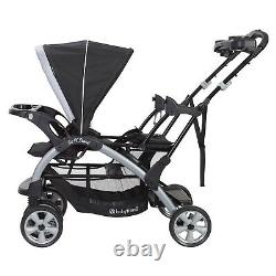 Elite Baby Boy Double Stroller with 2 Car Seats Twins Nursery Center 2 Swings
