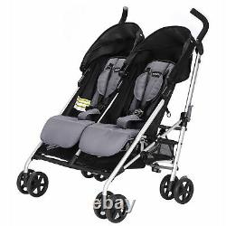 Evenflo Minno Double Seat Compact Fold Twin Baby Travel Stroller (Open Box)