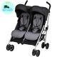 Evenflo Minno Twin Lightweight Double Stroller, Gray And Black