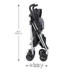 Evenflo Minno Twin Lightweight Double Stroller, Gray and Black