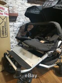 Ex display boxed Mountain Buggy Duet V3 Twin Pushchair Black
