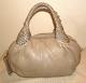Fendi 100% Auth Light Brown/taupe Very Soft Lamb Leather Baby Spy Bag Near Mint