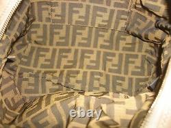 Fendi 100% Auth Light Brown/Taupe Very Soft Lamb Leather Baby Spy Bag Near MINT
