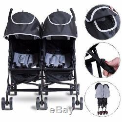 Foldable Twin Baby Double Jogger Stroller