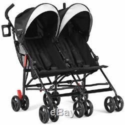 Foldable Twin Baby Double Stroller Kids Ultralight Umbrella Stroller Pushchair
