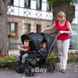 Foldable Twin Baby Double Stroller Lightweight Travel Stroller Infant Pushchair