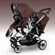 Foldable Twins Baby Carriage Stroller Twin Can Sit And Lie Double Stroller Shock