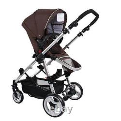 Foldable Twins Baby Carriage Stroller Twin Can Sit and Lie Double Stroller Shock