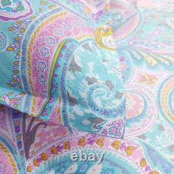 Full Size Colorful Paisley Western Bedding 78×86 Inches Bedding Sets Vintage Gir