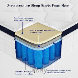 Gel Memory Foam Mattress Hybrid Zero Pressure Mattress. 10 Twin Size. CertiPUR-US