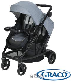 Graco Baby UNO2DUO Twin Tandem Double Stroller Second Seat Hayden NEW