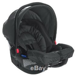 Graco baby Black Tandem Twin Double Pram Stroller Buggy Raincover & 2 Car Seat