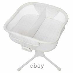 HALO Bassinest Twin Sleeper Double Bassinet Infant Baby Crib in Sand Circle