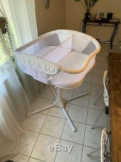 Halo Bassinest Twin Sleeper Double Bassinet Premiere Series Sand Circle