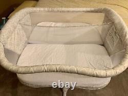 Halo Twin Sleeper Double Bassinet Premiere Series Sand Circle. Gently Loved