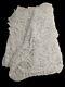 Handmade Lace Coverlet 77x91 Throw Tablecloth White Cottage Core Country Boho