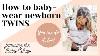 How To Baby Wear Newborn Twins Bobawrap Tandembabywearing