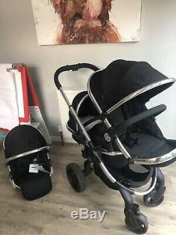 ICandy Peach 3 Black Magic Twin With Cot -Some Items New
