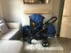 Icandy Peach 3 Cobalt Blue With Hey Twin /blossom Seat And Matching Cot