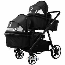 ISAFE Baby Boys Black Lightweight Double Twin Tandem Inc 2 Car Seats Raincover