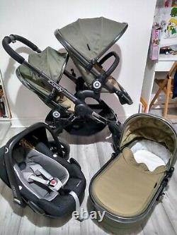 Icandy Peach 4 Blossom/Double/Twin in OLIVE Travel System