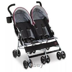 Jeep Scout Double Stroller Baby Pram for Twins 2 Babies Double Rear Canopy