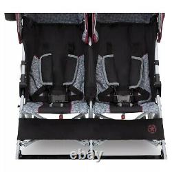 Jeep Scout Double Stroller Baby Pram for Twins 2 Babies Double Rear Canopy