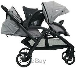 Joie Evalite Duo Ultra Lightweight Tandem Twin Stroller Pushchair Bouble Buggy