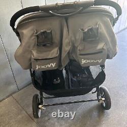 Joovy Scooter X2 Double Stroller with Snack Trays Black Twins Double Seat