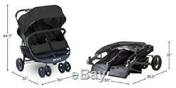 Joovy Scooterx2 Twin Stroller Double 2 Children Baby In Seat Storage Charcoal