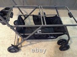 Joovy Twin Roo+ Black Standard Double Carseat Stroller