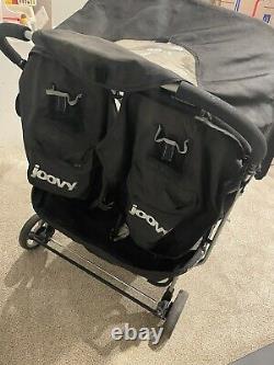 Joovy scooter x2 Double Wide Infant Toddler City Twin Stroller Black Excellent