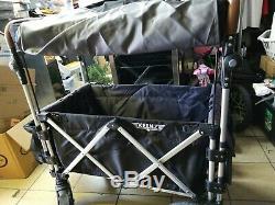 Keenz 7S Twin Baby Double Stroller Wagon Easy Fold W Canopy Read Description