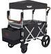 Keenz 7s Twin Baby Double Stroller Wagon Easy Fold W Canopy And Bag Black New