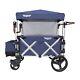 Keenz 7s Twin Baby Double Stroller Wagon Easy Fold W Canopy And Bag Blue New