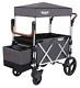 Keenz 7s Twin Baby Double Stroller Wagon Easy Fold W Canopy And Bag Grey New
