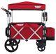 Keenz 7s Twin Baby Double Stroller Wagon Easy Fold W Canopy And Bag Red New