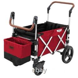 Keenz 7S Twin Baby Double Stroller Wagon Easy Fold W Canopy and Bag Red NEW