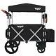 Keenz 7s Twin Baby Double Stroller Wagon Easy Fold Withcanopy & Bag Black