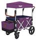 Keenz 7s Twin Baby Double Stroller Wagon Easy Fold W Canopy And Bag Purple New