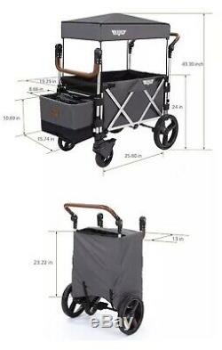 Keenz 7S Twin Baby Double Stroller Wagon Easy Fold w Canopy and Bag Purple NEW