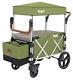 Keenz 7s Twin Baby Double Stroller Wagon Easy Fold With Canopy And Bag Green New