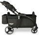 Keenz Class Twin Baby Double Stroller Wagon Easy Fold Lightweight W Canopy Black