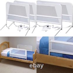 KidCo Double Pack Mesh and Steel Telescopic Toddler Child Bed 2 Pack, White